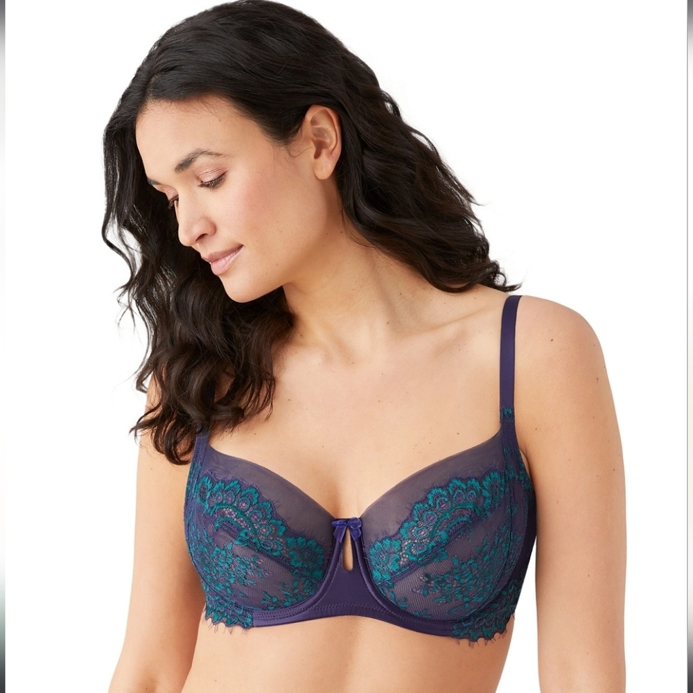 Wacoal 855323 Center Stage Full Coverage Underwire Bra Eclipse Everglade 34DD/E